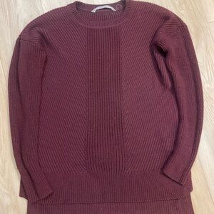 Athleta Deep Purple Knit Sweater